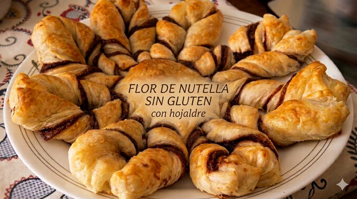 FLOR DE NUTELLA SIN GLUTEN