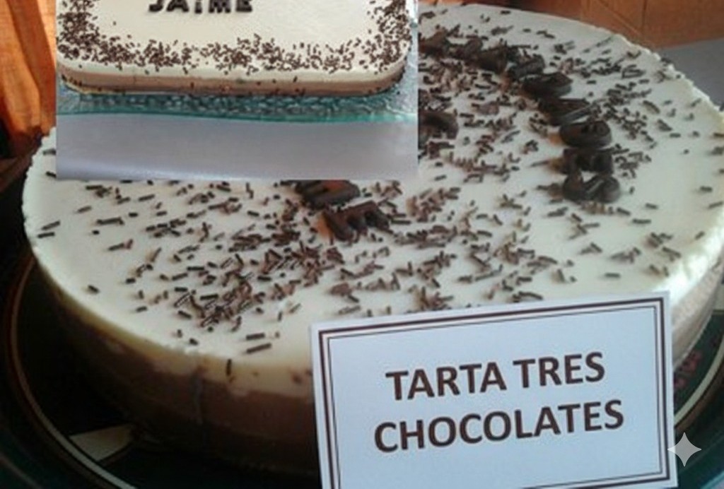 TARTA DE TRES CHOCOLATES EN THERMOMIX