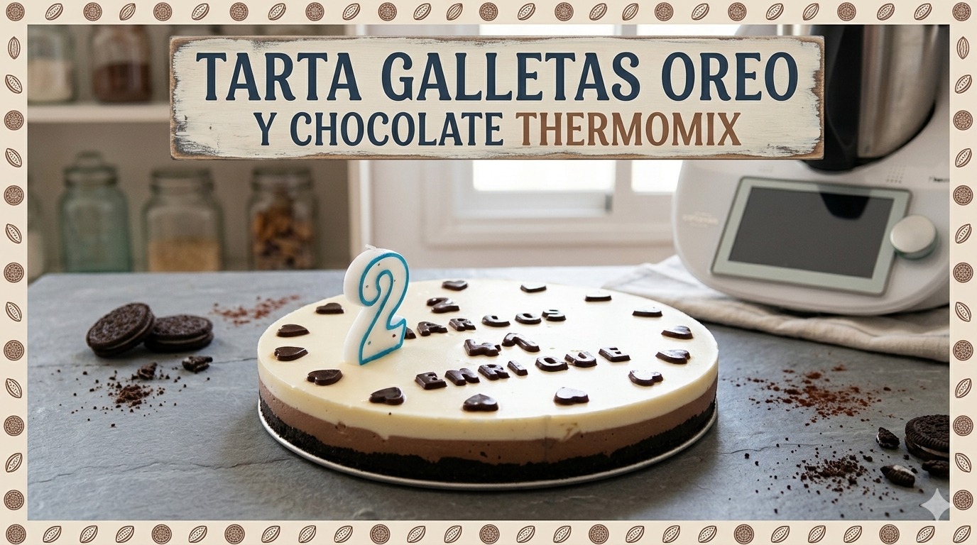TARTA GALLETAS OREO Y CHOCOLATE THERMOMIX