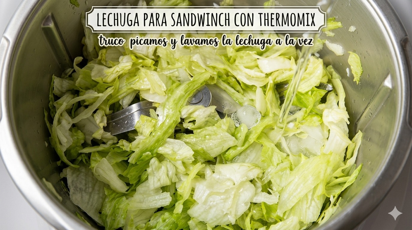 LECHUGA PARA SANDWINCH CON THERMOMIX
