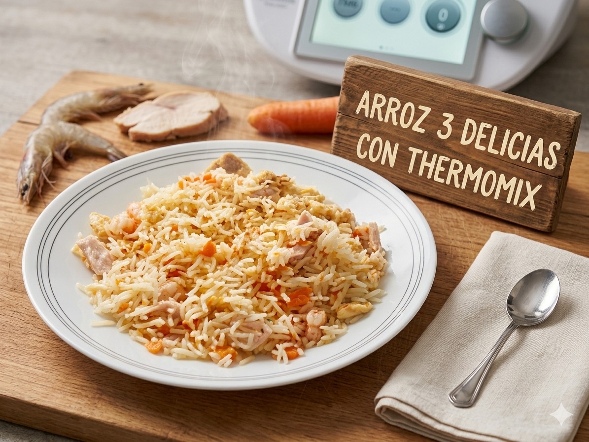 ARROZ 3 DELICIAS CON THERMOMIX