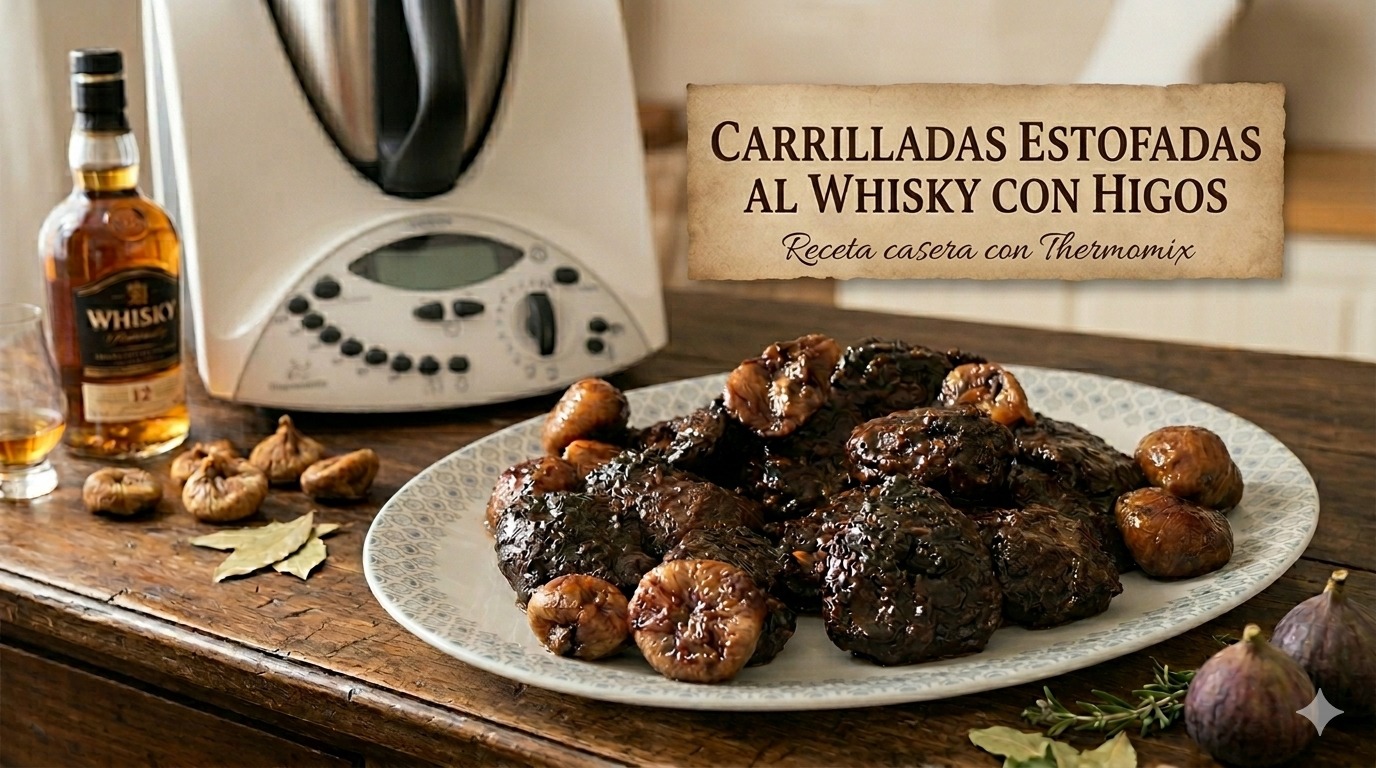 CARRILLADAS ESTOFADAS AL WHISKY CON HIGOS
