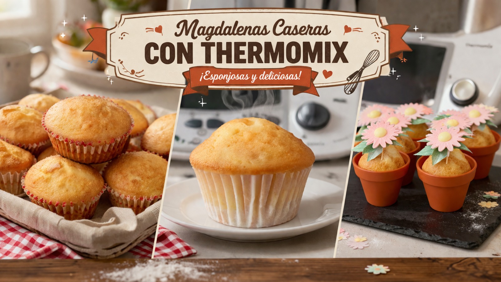 MAGDALENAS CASERAS CON THERMOMIX