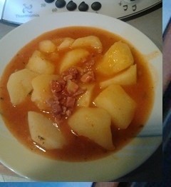 PATATAS CON JAMÓN