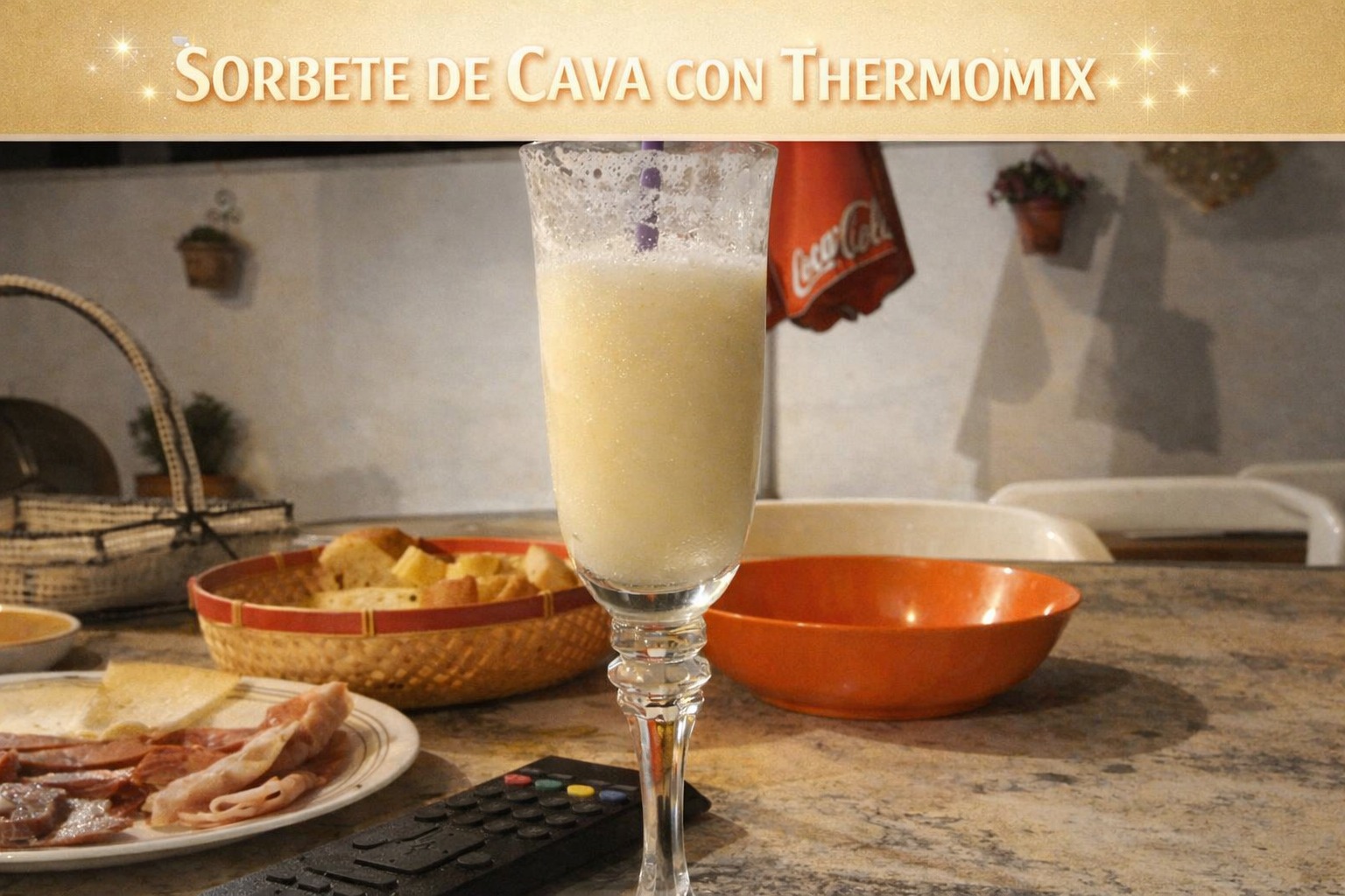 SORBETE DE CAVA CON THERMOMIX
