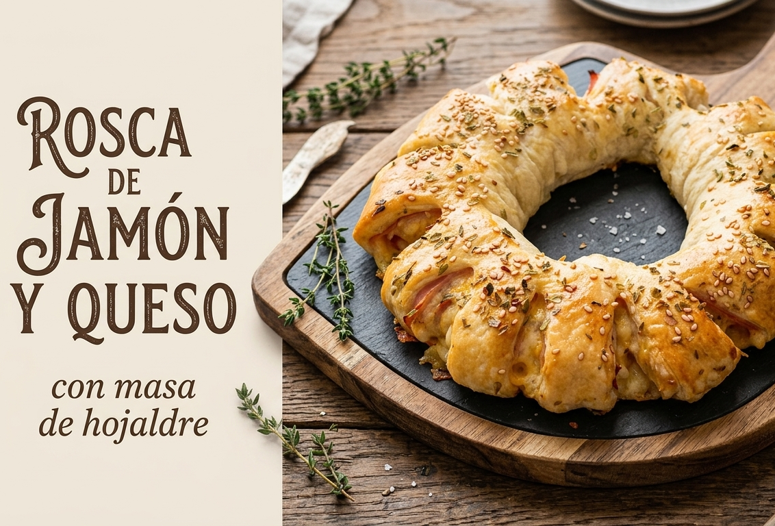ROSCA DE JAMÓN Y QUESO