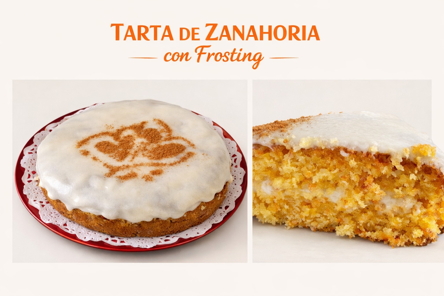 TARTA DE ZANAHORIA CON FROSTING
