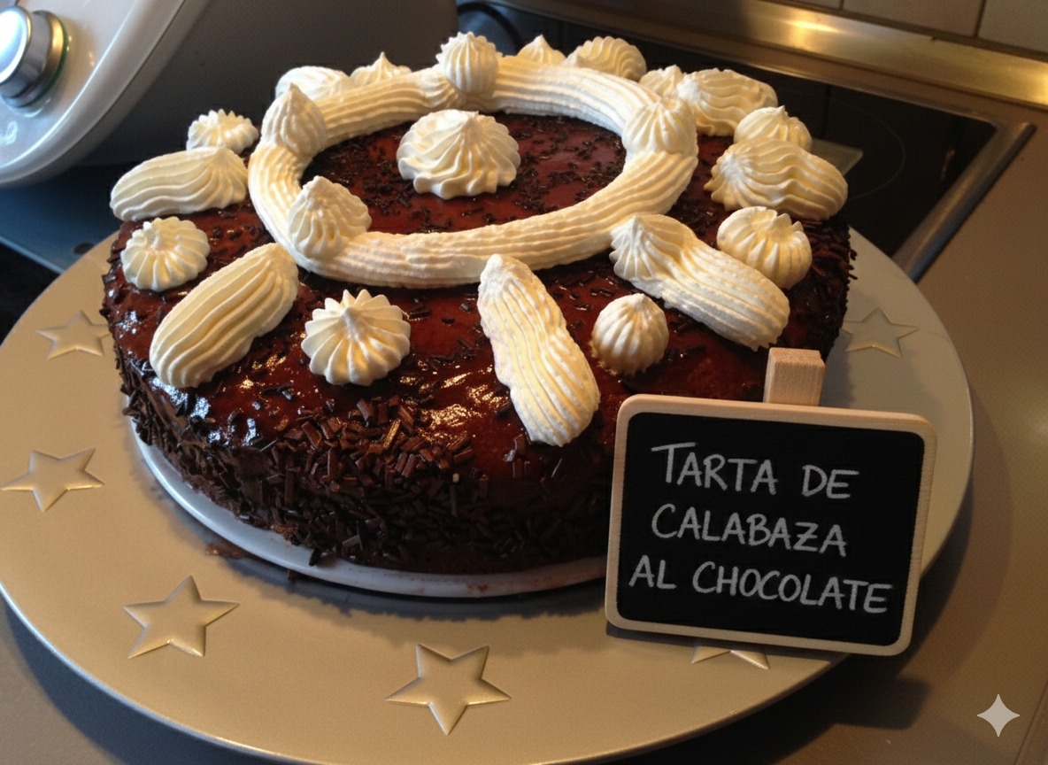 TARTA DE CALABAZA AL CHOCOLATE