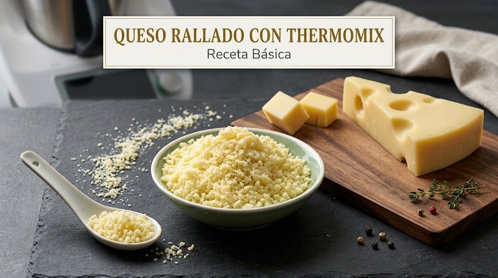 QUESO RALLADO CON THERMOMIX