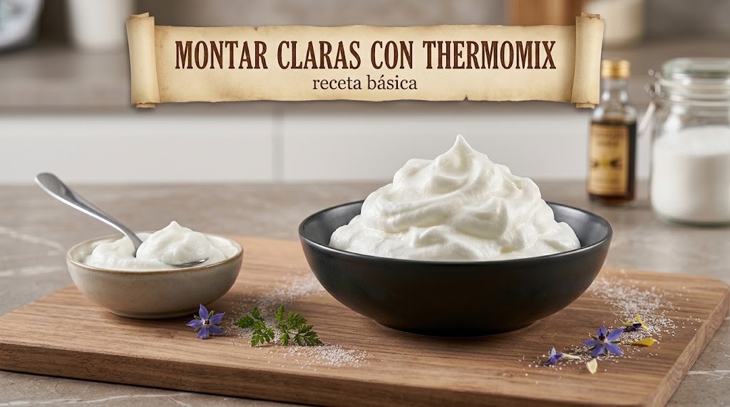 MONTAR CLARAS CON THERMOMIX