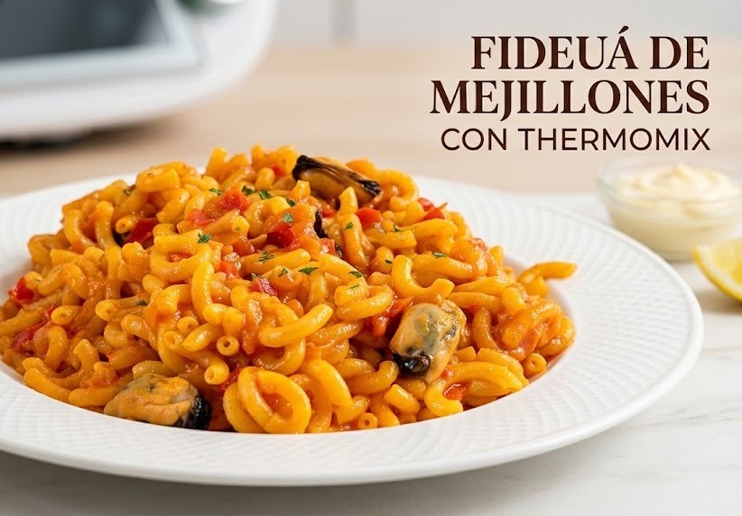 FIDEUÁ DE MEJILLONES CON THERMOMIX