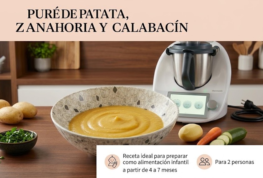 PURÉ DE PATATA ZANAHORIA Y CALABACIN