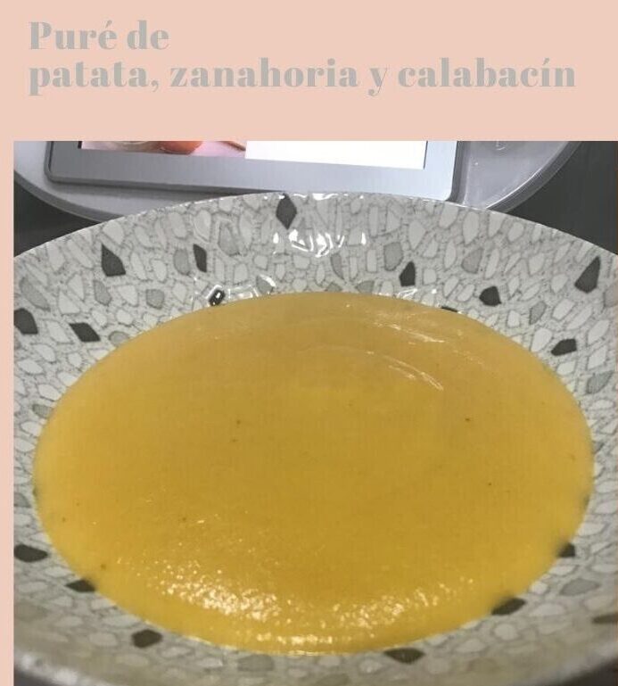 PURÉ DE PATATA, ZANAHORIA Y CALABACÍN