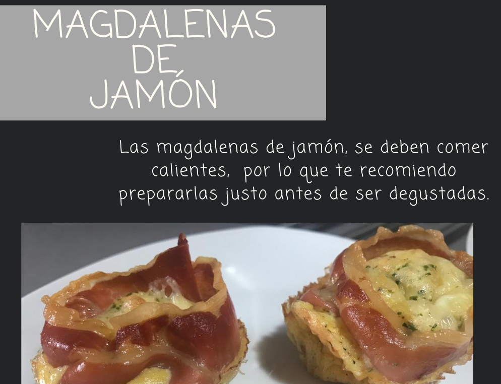 MAGDALENAS DE JAMÓN