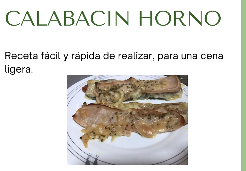 CALABACÍN AL HORNO