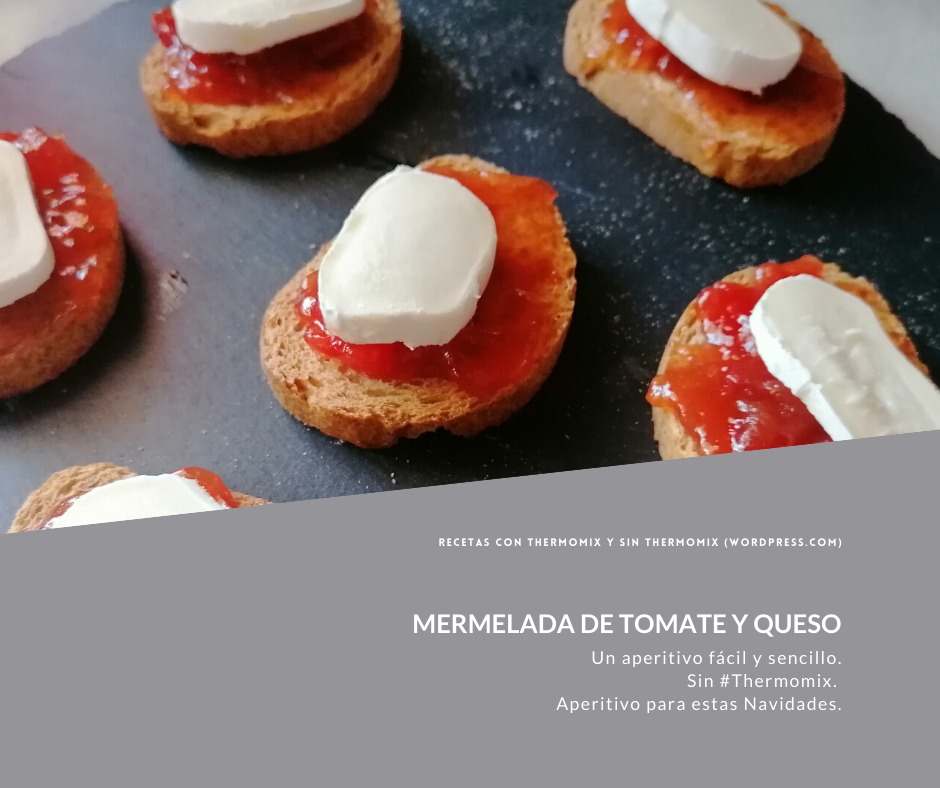 PINCHO MERMELADA DE TOMATE CON QUESO