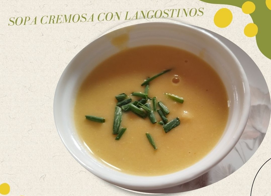 SOPA CREMOSA DE LANGOSTINOS