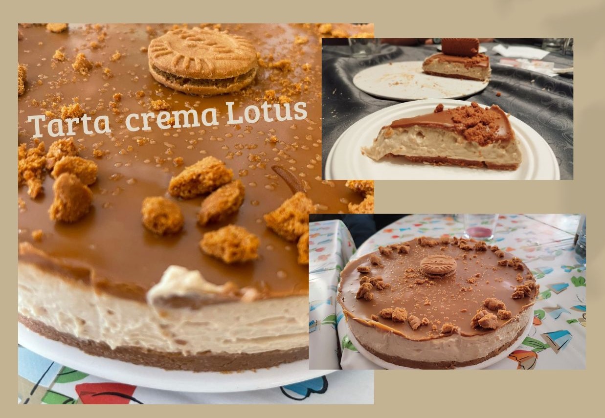 TARTA DE GALLETAS LOTUS CON THERMOMIX